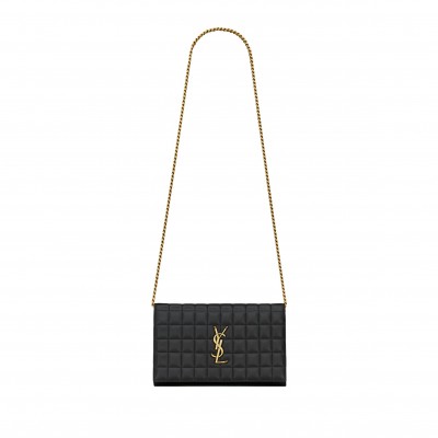 YSL LAMBSKIN CASSANDRE CHAIN WALLET 743346AABVP1000 (23*14*3cm)